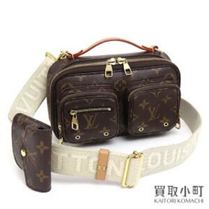 Louis Vuitton Utility Crossbody Monogram Shoulder Bag Top Handle Strap LV